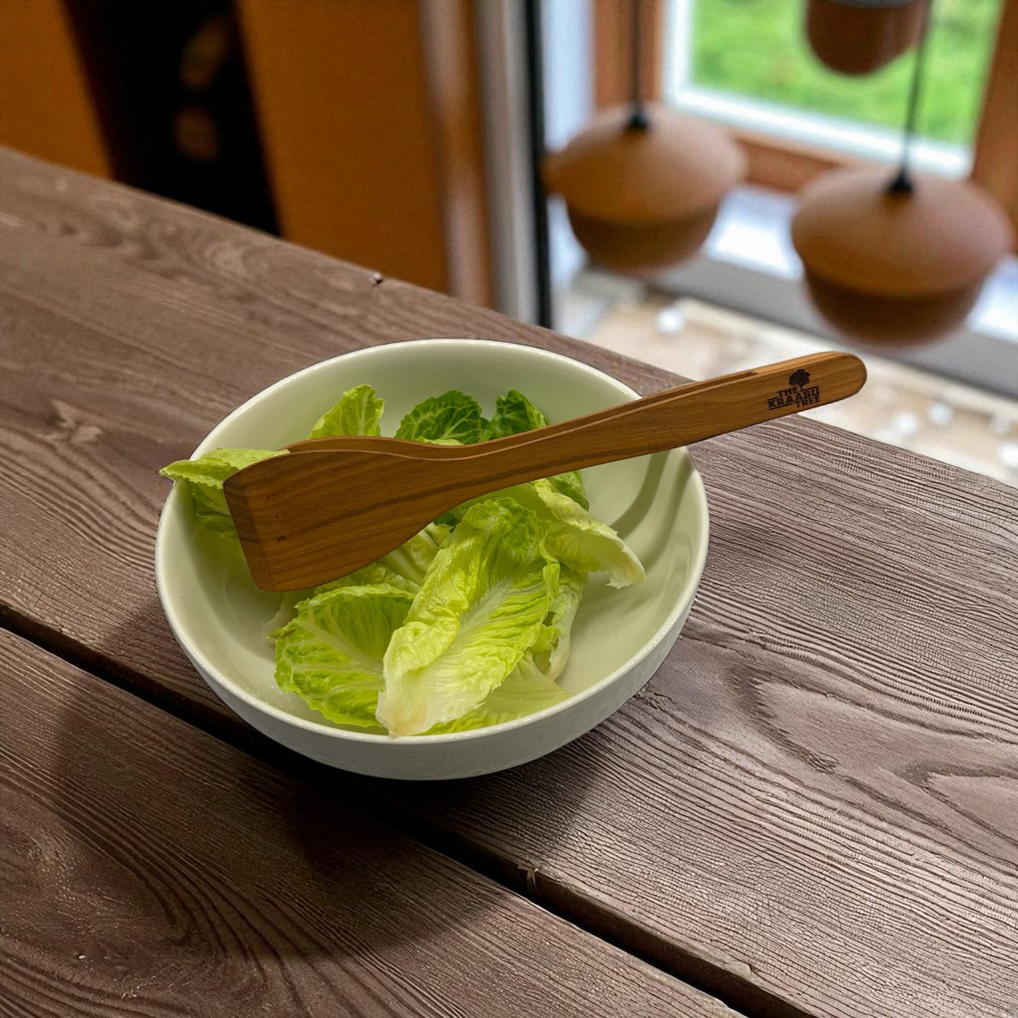 Cherrywood large salad tong 30cm