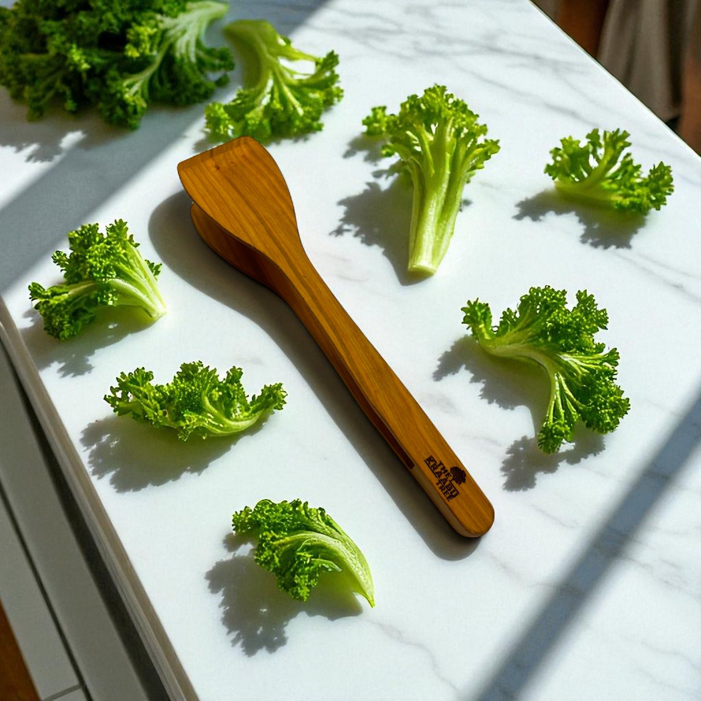 Cherrywood large salad tong 30cm