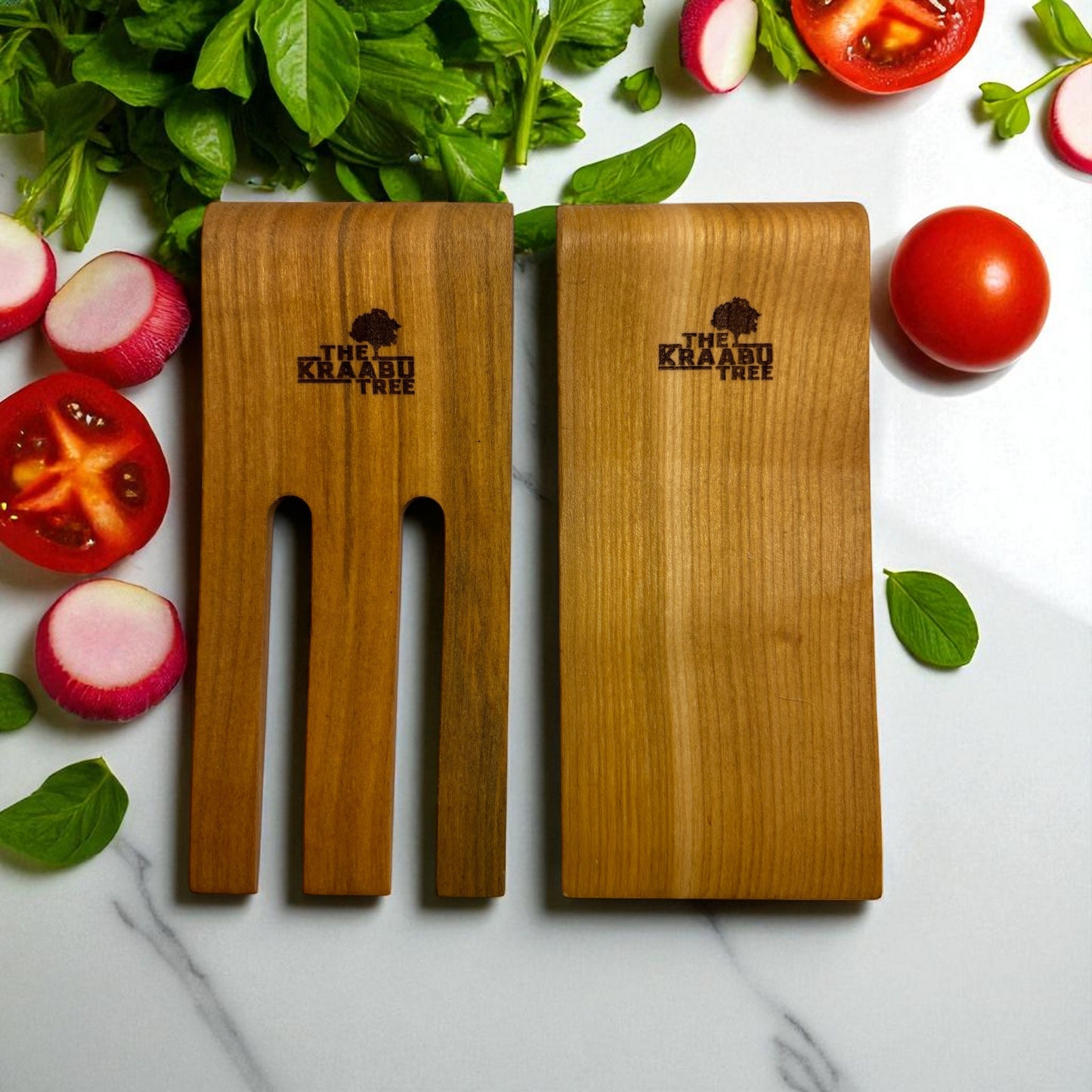 Salad hands cherry wood 15cm