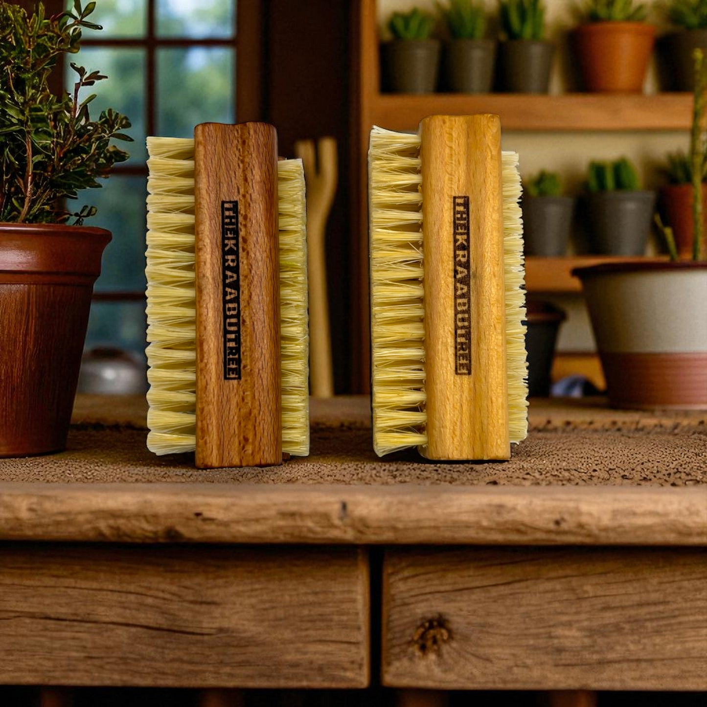 Nail brush twin head pack of 2 special offer