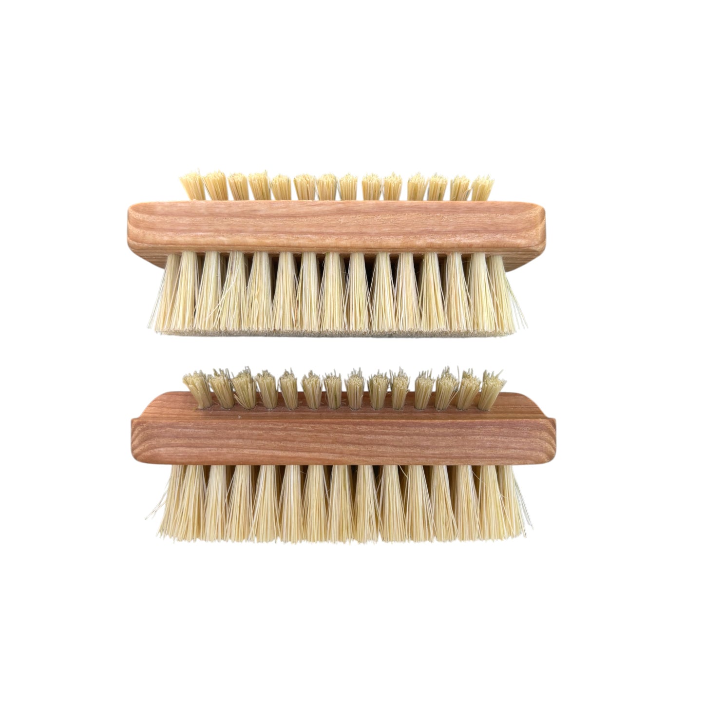 Nail brush with an incline row tampico plant fibres set of 2