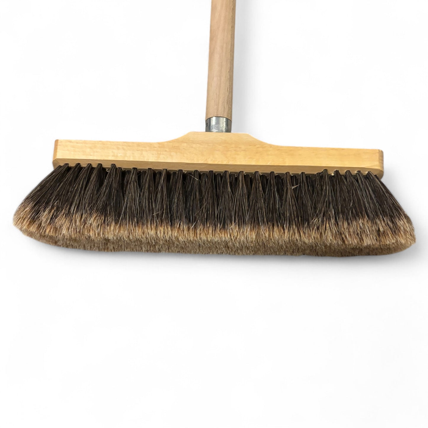 Luxury indoor broom and hand brush set split horse hair end