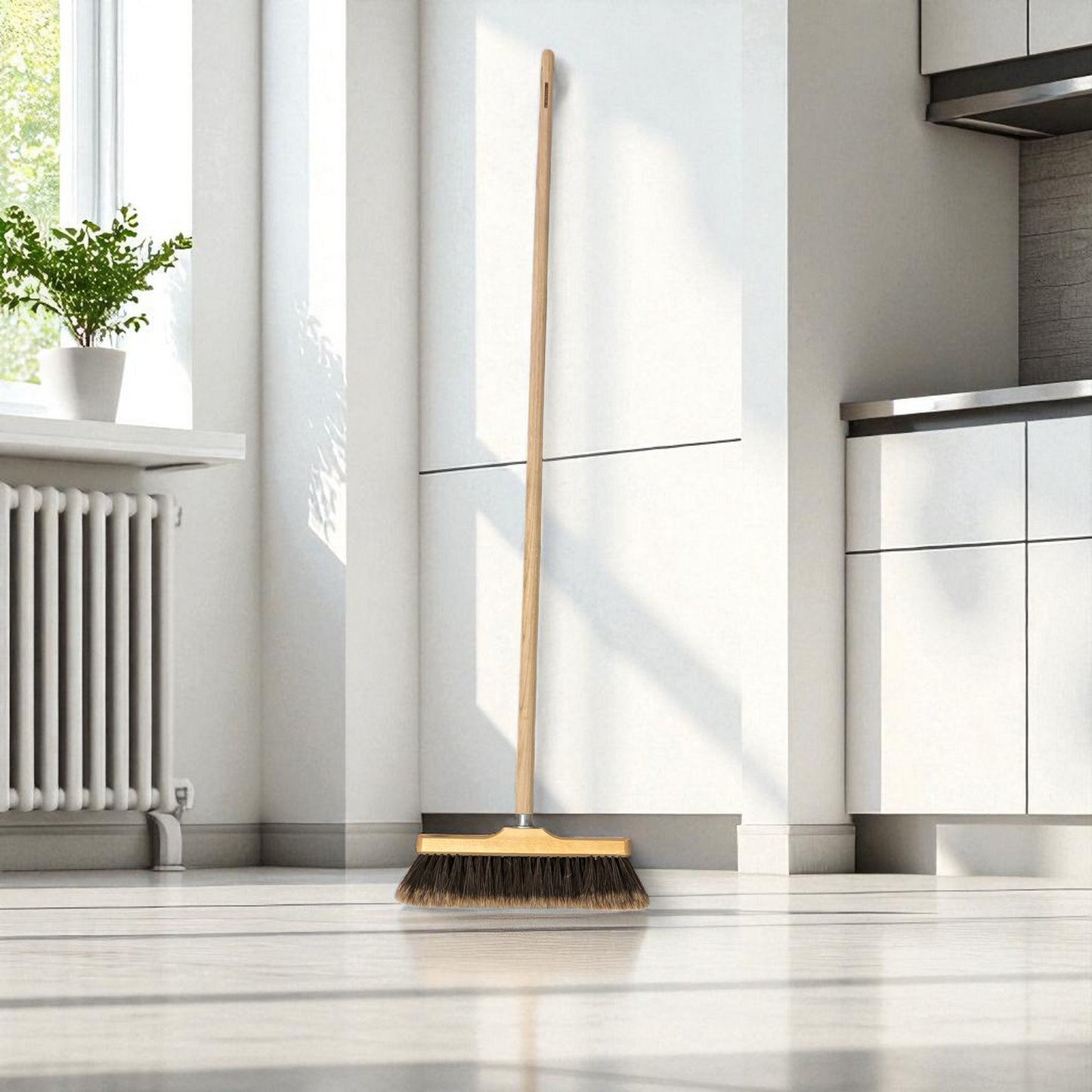 Luxury indoor broom split horsehair 140cm