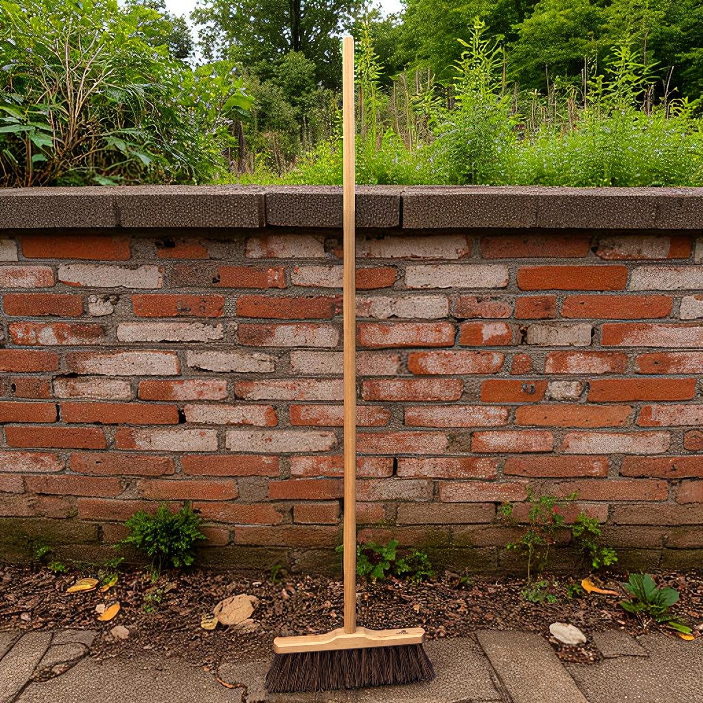 Outdoor broom with slim head 120cm