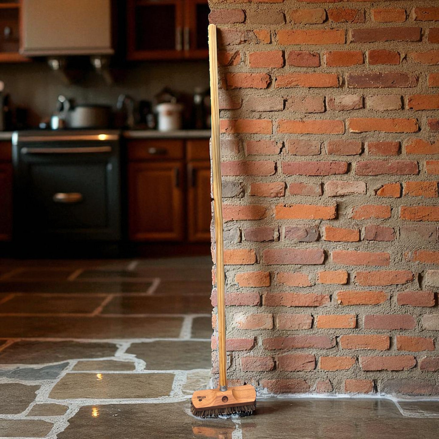 scrubbing broom with handle 120cm