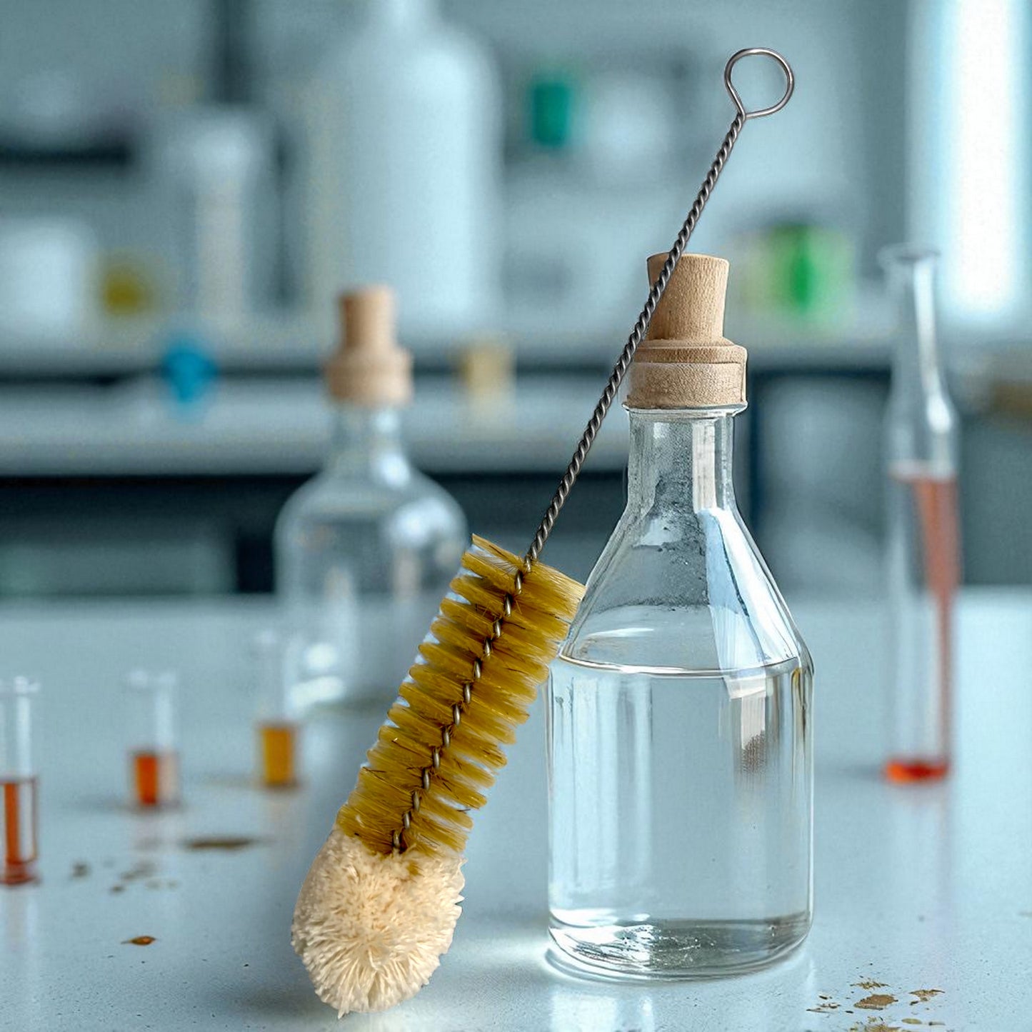Bottle/vase cleaning brush 28 x 10cm