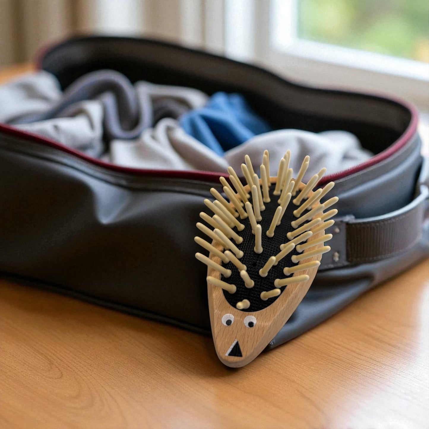 Children hedgehog design hairbrush 9.5cm