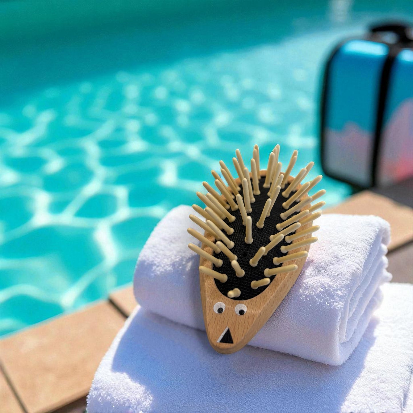 Children hedgehog design hairbrush 9.5cm