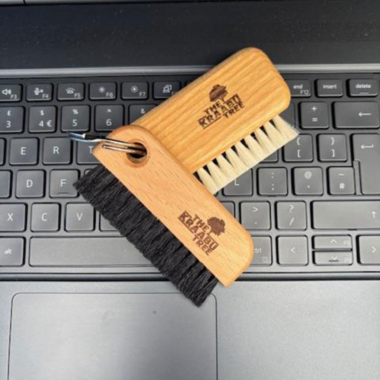 Laptop computer keyboard and screen cleaning/dusting brush