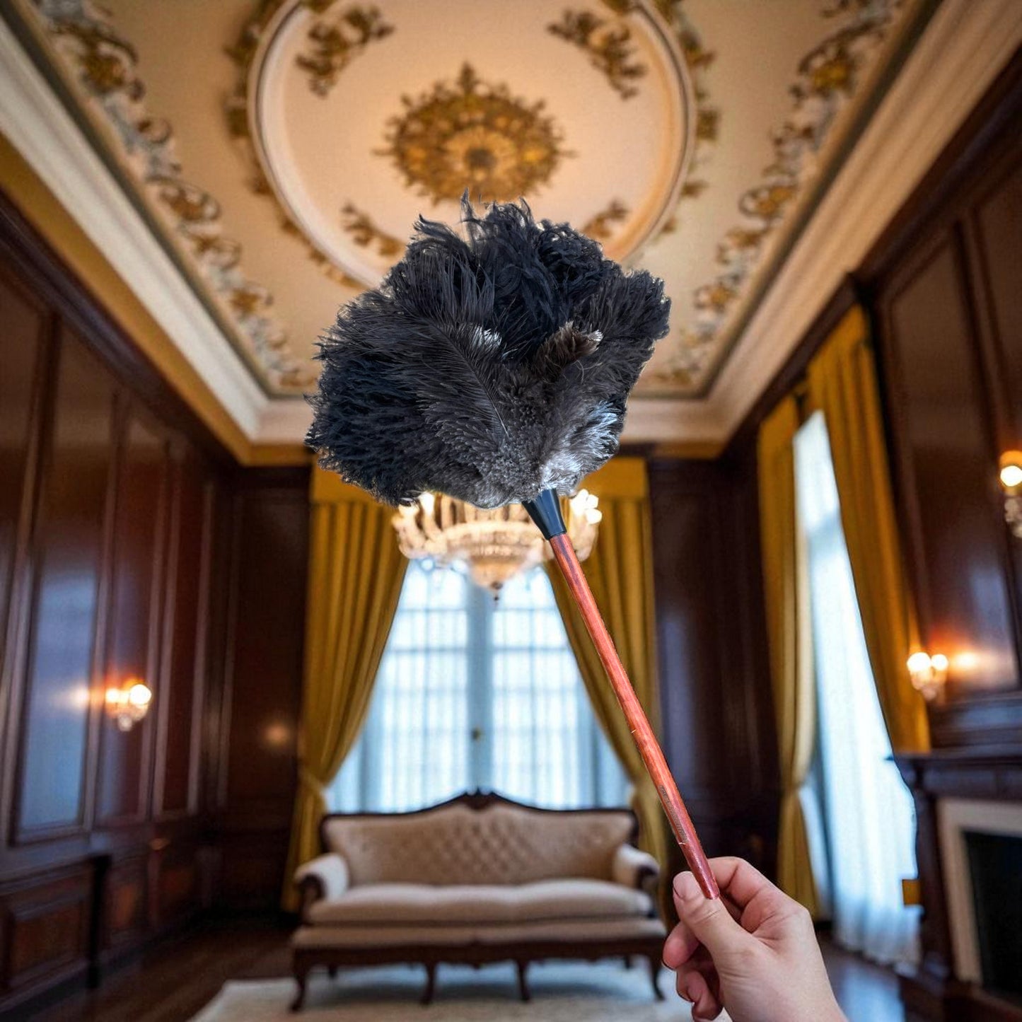 Ostrich feather duster 70-75cm