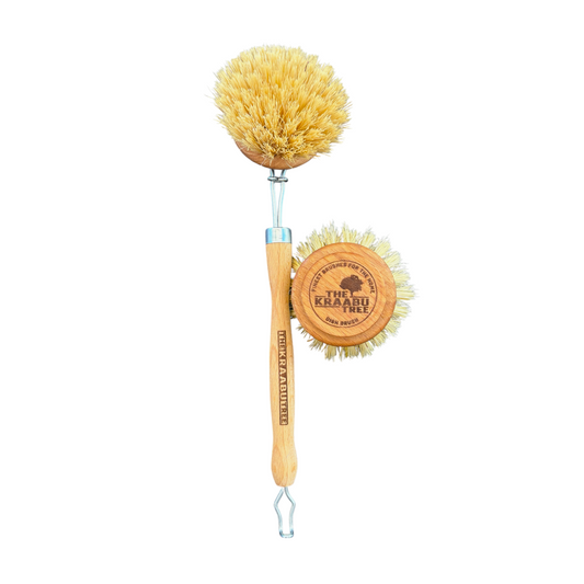 Dish washing brush set with spare 53mm head