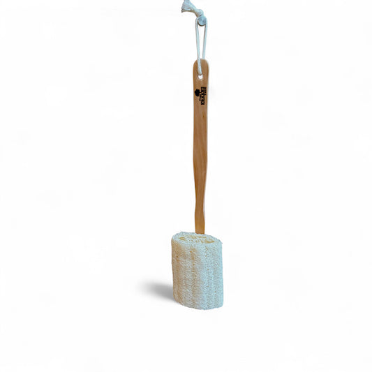 Loofah bath brush with removable head 41cm