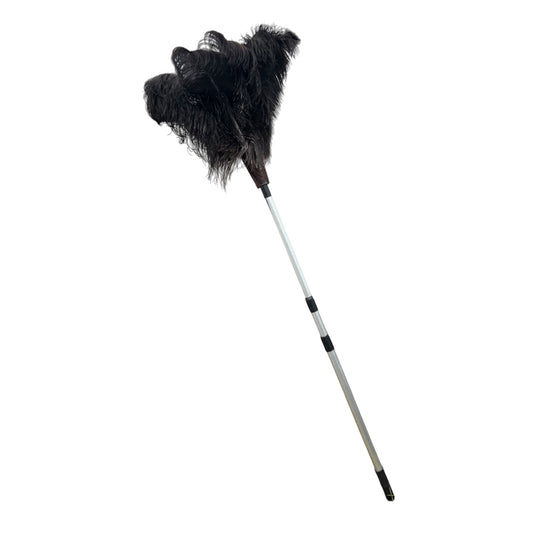 Ostrich feather duster telescopic up to 3 meters