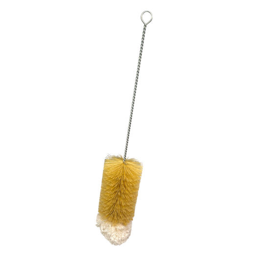 Bottle/vase cleaning brush boar bristle 40cm