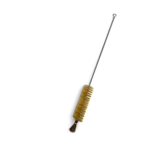 Bottle/vase cleaning brush with horse hair bundle 38cm
