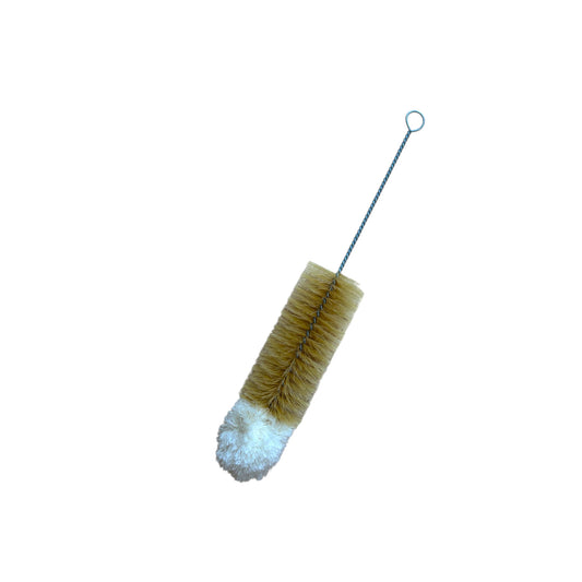 Bottle/vase cleaning brush boar bristle 30cm