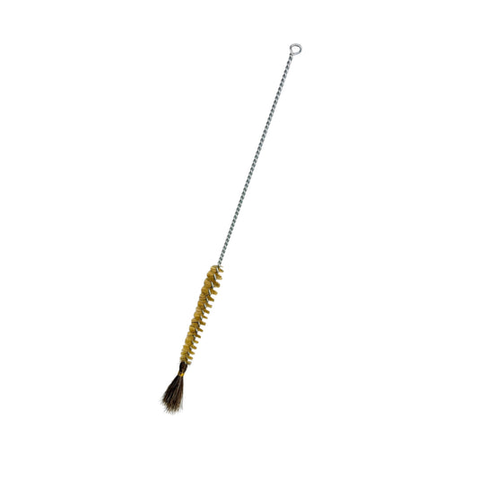Bottle/vase cleaning brush with horse hair bundle 40cm
