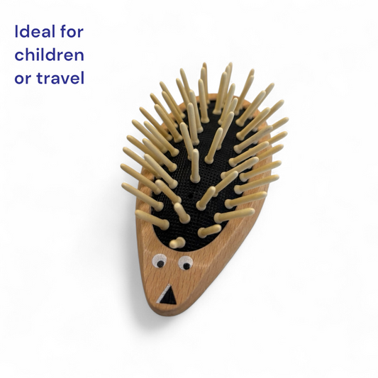 Children hedgehog design hairbrush 9.5cm